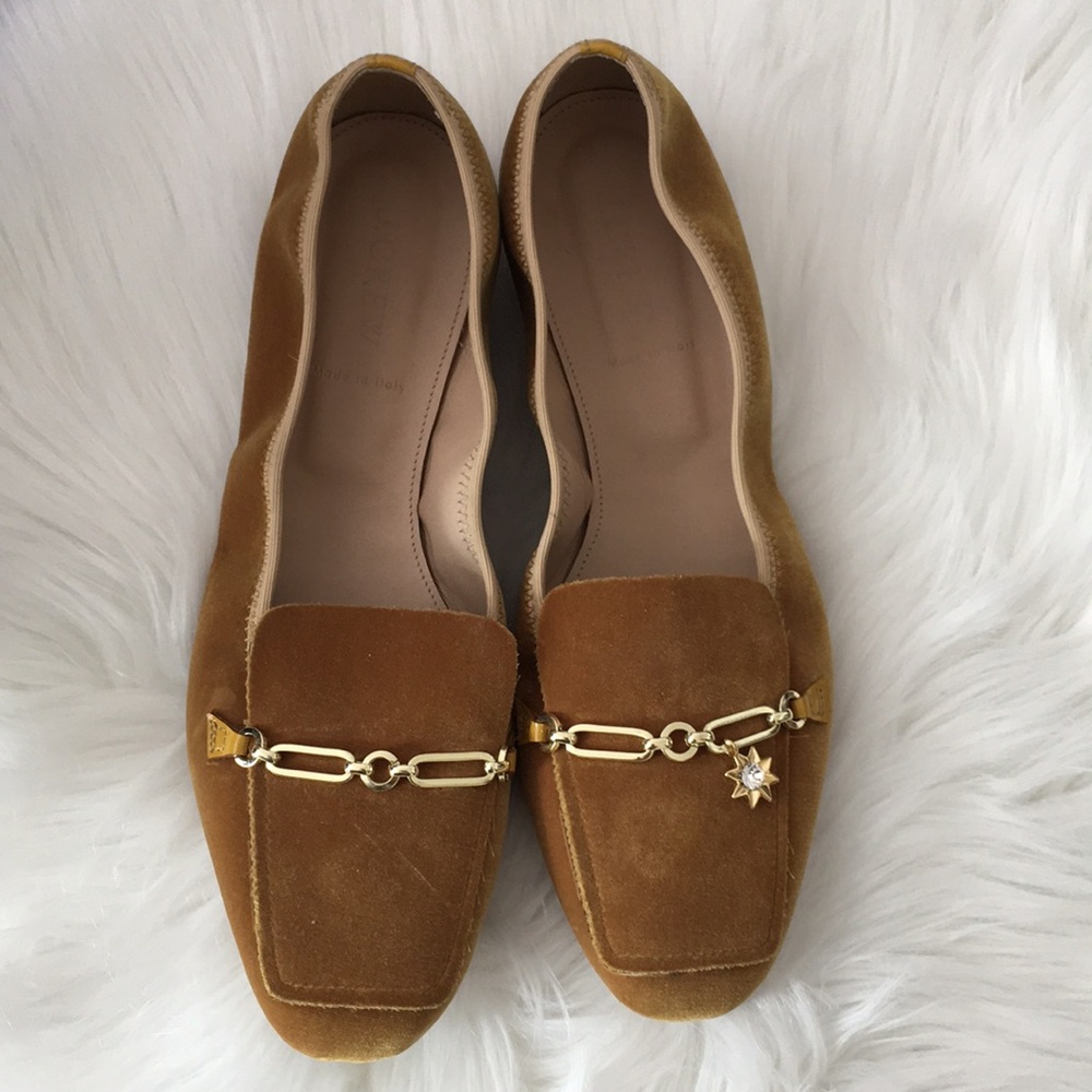 Jcrew Velvet Flats